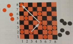 9) The diagram shows two moves of a checkers piece. 10) Using a compass and a straightedge, construct an Describe its movement as a translation. Use the row and angle bisector.