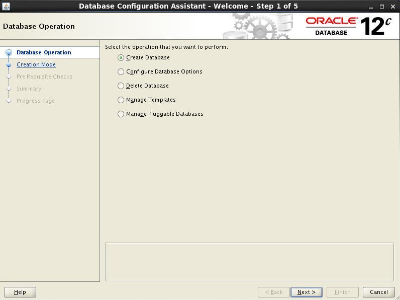 Chapter 4: Solution Implementation to use when DBCA completes. Start DBCA as a stand-alone tool to create an Oracle Database, as shown in Figure 8.