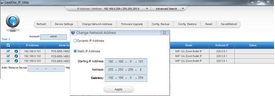 Manually adjust the IP addresses of multiple cameras: If there are more than 1 camera to be used in the same local area network and there is no DHCP server to assign unique IP addresses to each of