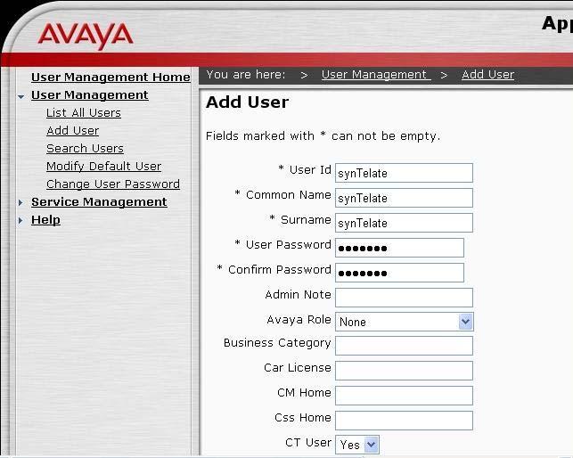 Click on OAM Home User Management and log into the User Management pages. Click on User Management and then Add User.