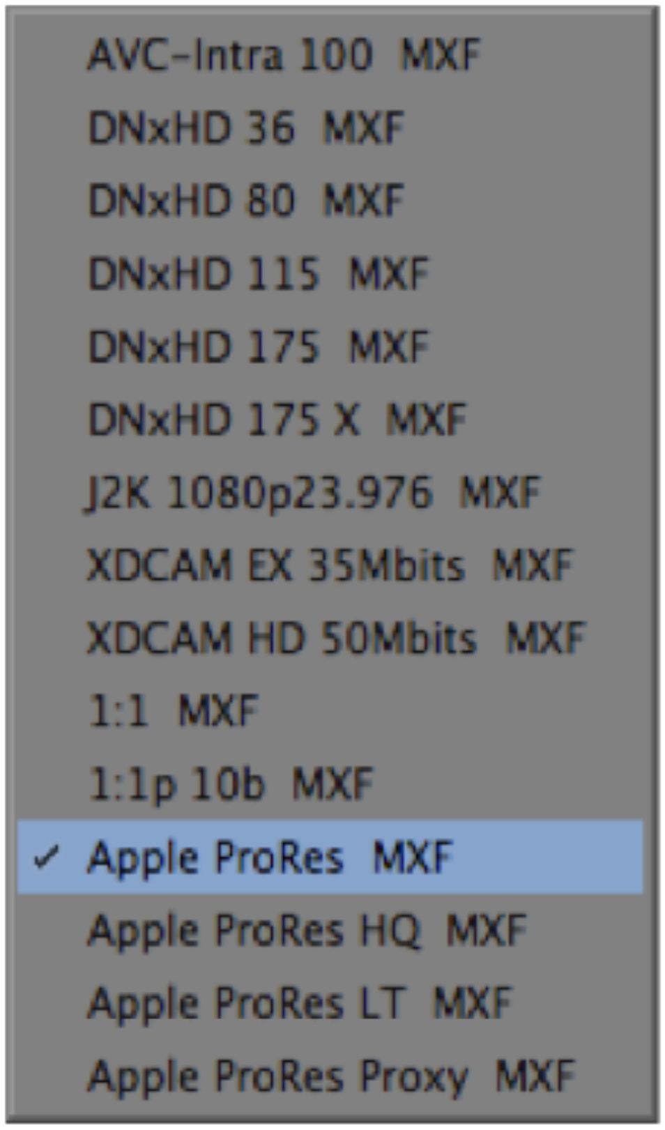 Continuing with your ProRes workflow Along with Avid DNxHD, Apple ProRes has become a staple codec in the industry.