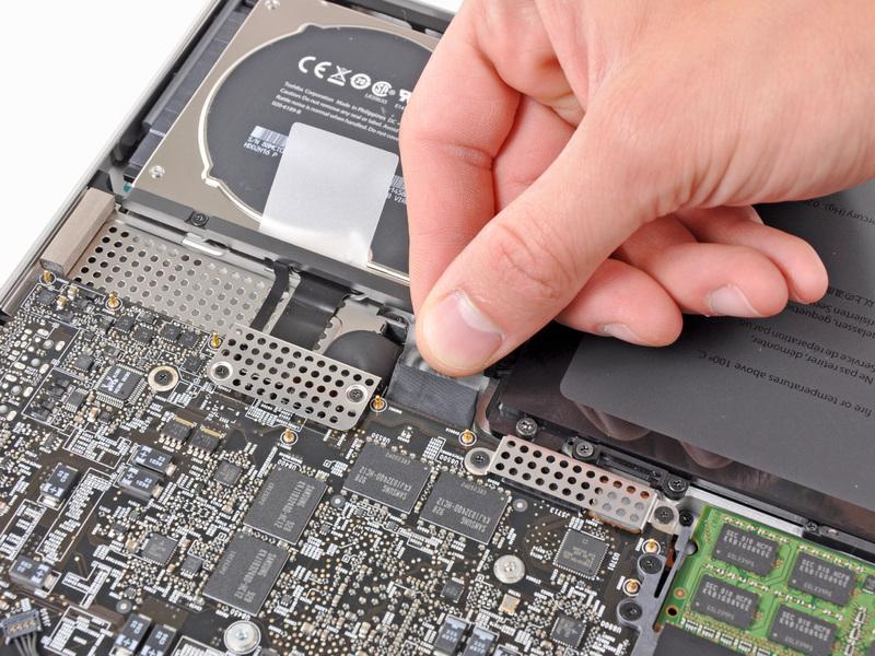 Installing MacBook Pro 17" Unibody Dual Hard Drive Step 3 Whenever working near the logic board, it is always wise