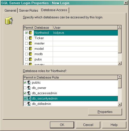 Oracle In Oracle, the CREATE USER statement can be used t create new users: CREATE USER newuser IDENTIFIED BY newpasswrd DEFAULT TABLESPACE tablespace TEMPORARY TABLESPACE temptablespace