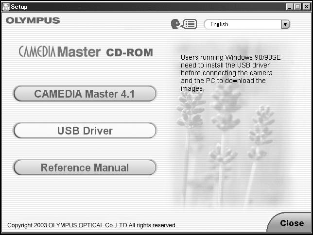 Insert the provided software CD into the CD-ROM drive of your computer. Click the USB Driver button.