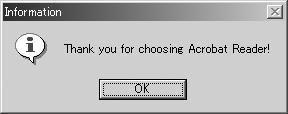 Using the provided CAMEDIA Master software You will see dialog boxes