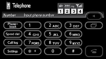 OTHER FUNCTIONS 4 Indicates the level of reception. Too bad Excellent The level of reception does not always correspond with the one of your cellular phone.