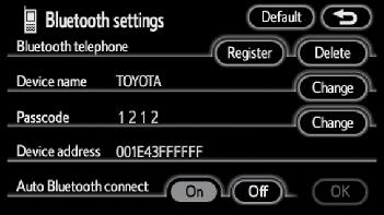 OTHER FUNCTIONS Connecting a Bluetooth phone AUTOMATICALLY When you register your phone, auto connection will be turned on.