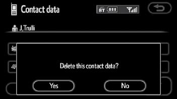 OTHER FUNCTIONS You can also delete it in the following way. 4. Touch Yes.