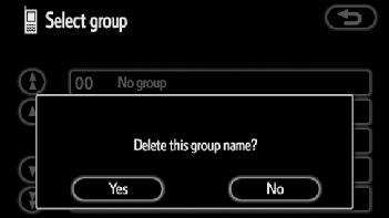 OTHER FUNCTIONS Deleting a group name You can delete the group names individually or all at