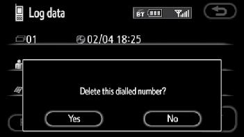 Deleting the log data You can delete the log data individually or all at once.