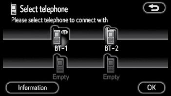 Displaying Bluetooth information You can see or set the information of the Bluetooth phone on the system.