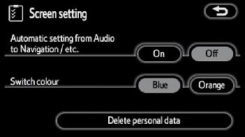 OTHER FUNCTIONS (c) Delete personal data The following personal data can be deleted or returned to their default settings: Maintenance