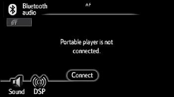 Connecting a portable player The portable player can be connected to the audio system either automatically or manually.