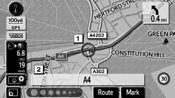 The distance from current vehicle position up to the destination is displayed to the right of the name. Name sort : To sort in alphabetical order by name.