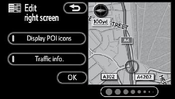 The map on the left is the main map. The right side map can be edited by touching any specific point on the right side map. This screen can perform the following procedures. 1.
