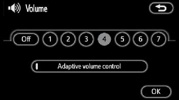 Volume The voice guidance volume can be adjusted or switched off. 1. Push the MENU button. 2. Touch Setting.