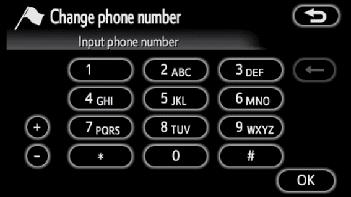 ADVANCED FUNCTIONS To change Phone no. (telephone number) 1. Touch Phone no. on the Memory points screen. Deleting memory points 1. Push the MENU button. 2. Touch Setting on the MENU screen. 3.
