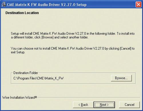 Matrix K USB can work properly without any extra driver in Windows XP. Both Matrix K FW and Matrix K USB will work properly without extra drivers in MAC OS X.
