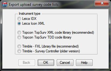 Leica iconstruct Site Export from LSS summary The export process includes the following data types 1) Triangles (DTM) use Export / LandXML - imported via the Reference option place the files in the