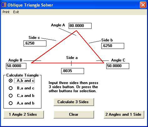 Solving the Triangles