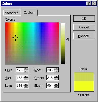 CMY Color Space (subtractive) Cyan, magenta, and yellow are the complements of red, green, and blue We can use them as filters to subtract from white The space is the same as RGB except the origin is