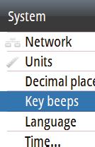 options Example: Access Key beeps