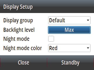 2. Via the Display setup shortcut Press and hold the MENU key for three seconds to open the Display setup.