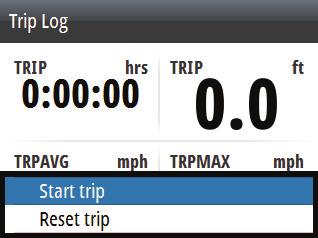 the time the Trip Log was started / reset.