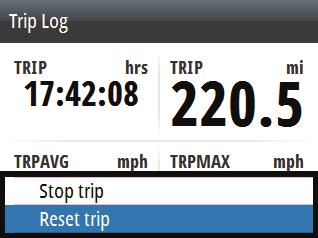 No Trip Log information is recorded while