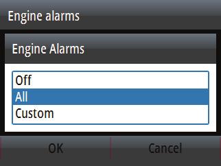 All alarms for all engines are off