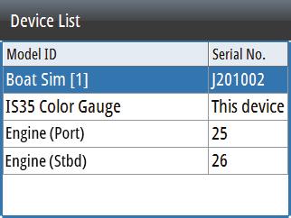 If more than one source is available for each item, the gauge automatically selects from the internal device priority list.