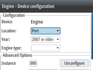 The example below shows how to configure the engine location.
