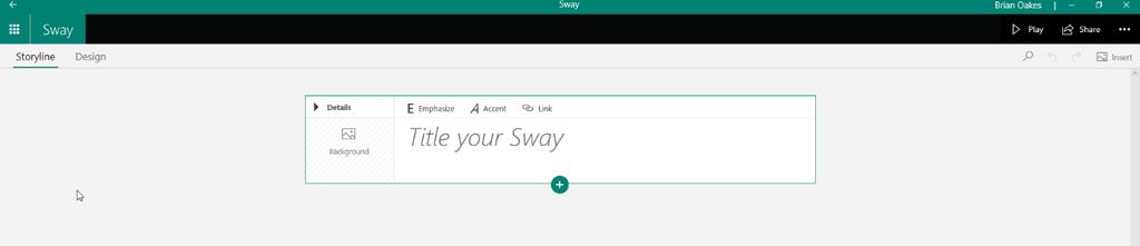 Making a Sway You can build a Sway from scratch or try using one of the many templates available. In the bottom menu is a Tutorial Sway called How to Sway.