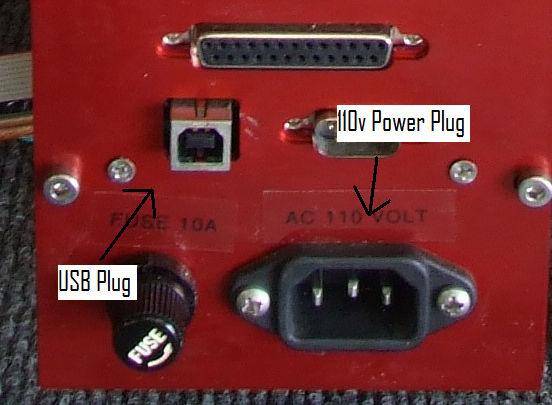 With the computer on, switch the Power Button to the ON position (Red Emergency button still pushed