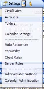 17 WebMail Documentation Settings Settings contain great possibilities to customize WebMail and also the features such as Challenge Response for instance can be