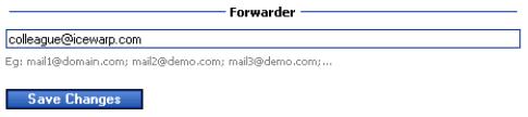 22 WebMail Documentation Forwarder This feature allows user to send received messages automatically to any addresses they want.
