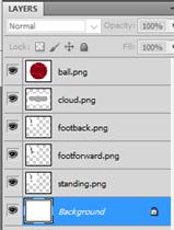 11. From the Layer Manager Pane, highlight the layer Color Fill 1 by clicking on it. Then from the Menu Bar choose Layer> New > Background from Layer. 12.