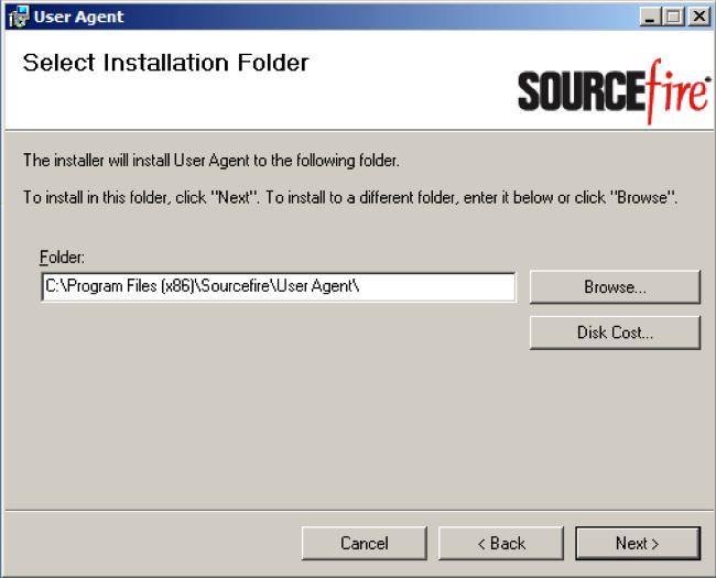 6. Click Browse to select the folder where you want to install the