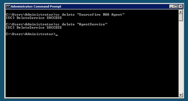 You can also complete these steps in the services management console. In order to open the console: 1. Go to the Start menu. 2. Run services.msc. 3. View the properties of the Sourcefire User Agent.