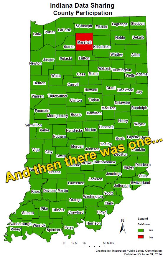 IndianaMap County Data Sharing Current 5,095 Government Unit Boundaries