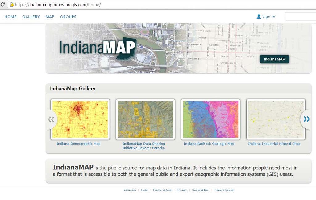 IndianaMap Services on