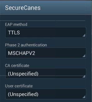 Select SecureCanes Get Connected