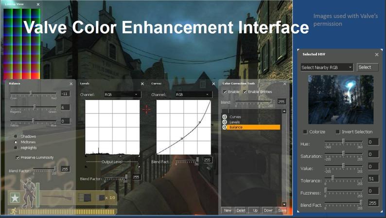 Color Enhancement for Video Games