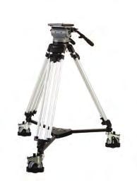 1 in) Fluid Heads Optional Studio Dolly (480) Studio Dolly with Cable Guards (481) Studio Tracker Dolly (483) We left the Miller tripods in position, securely anchored with multiple