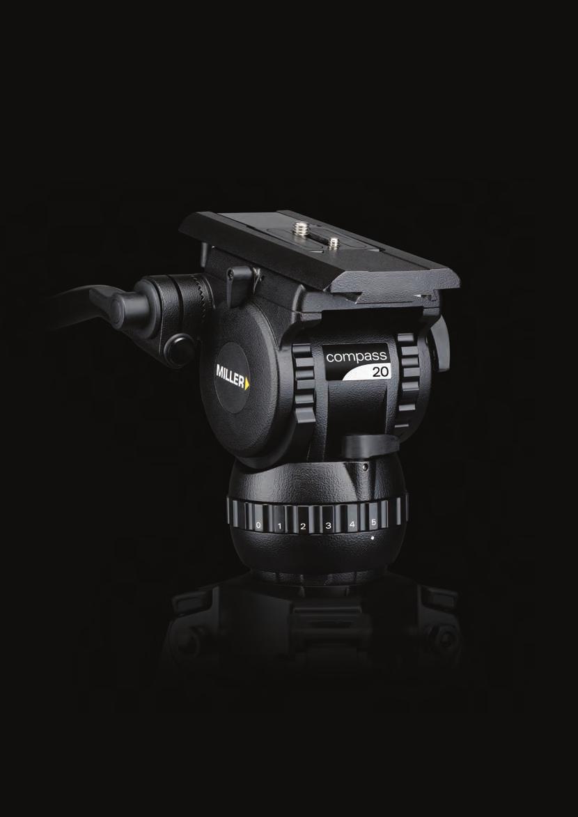 Compass 20 Fluid Head The Compass 20 fluid head with 2-12kg payload range enables a large choice of cameras and camera configurations to be used.