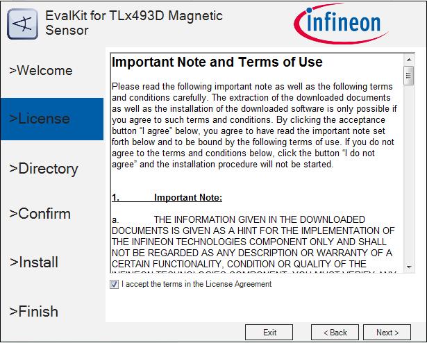 Software installation Figure 14 Start the software installation 3. Read the license agreement carefully and tick the box to accept the terms. Click Next.