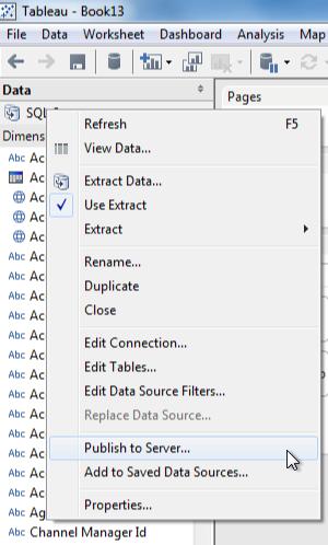 p4 Here are some basic examples of the commands to use to update your Tableau Online data sources.