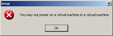 Without it, you won t be able to power on a VM under