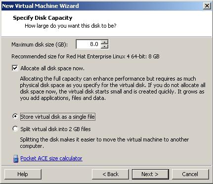 Select a Disk Type. Select SCSI. Click Next 14.