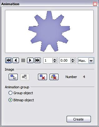 Creating an animation Figure 18: The Animation dialog box Several mechanisms can be used to create an animated image.